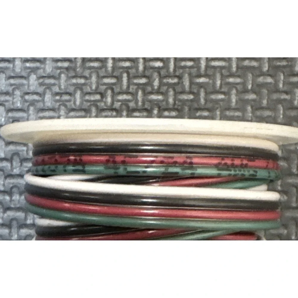 Approximately 12 FT 4 Conductor 24 AWG Type CL2X Wire | Multicolor HTF